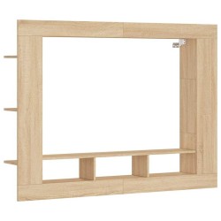 Meuble TV chêne sonoma 152x22x113 cm bois d'ingénierie 614455614455