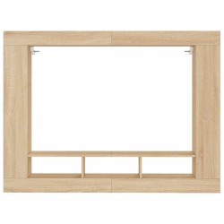 Meuble TV chêne sonoma 152x22x113 cm bois d'ingénierie 614455614455