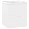 Armoire d'évier avec lavabo intégré Blanc Aggloméré 614456614456