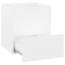 Armoire d'évier avec lavabo intégré Blanc Aggloméré 614456614456