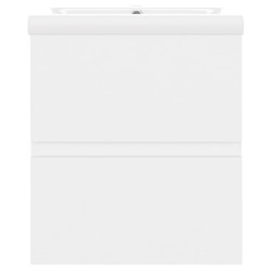 Armoire d'évier avec lavabo intégré Blanc Aggloméré 614456614456