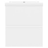 Armoire d'évier avec lavabo intégré Blanc Aggloméré 614456614456
