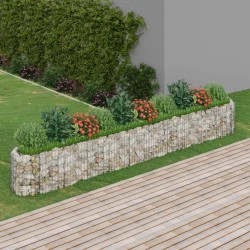 Lit surélevé à gabion Fer galvanisé 400x50x50 cm 614457614457