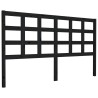 Tête de lit Noir 165,5x4x100 cm Bois massif de pin 614458614458