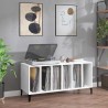 Armoire à disques blanc 100x38x48 cm bois d'ingénierie 614459614459