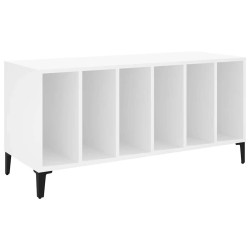 Armoire à disques blanc 100x38x48 cm bois d'ingénierie 614459614459