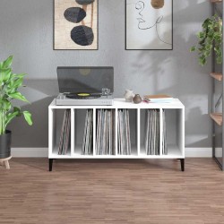 Armoire à disques blanc 100x38x48 cm bois d'ingénierie 614459614459
