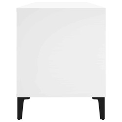 Armoire à disques blanc 100x38x48 cm bois d'ingénierie 614459614459