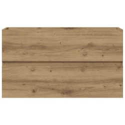 Armoire d'évier chêne artisanal 90x38,5x45 cm bois d'ingénierie 614460614460