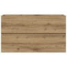 Armoire d'évier chêne artisanal 90x38,5x45 cm bois d'ingénierie 614460614460