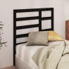 Tête de lit Noir 106x4x104 cm Bois massif de pin 614461614461