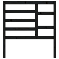 Tête de lit Noir 106x4x104 cm Bois massif de pin 614461614461