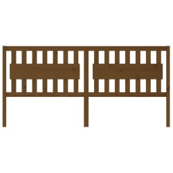 Tête de lit Marron miel 205,5x4x100 cm Bois massif de pin 614462614462