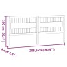 Tête de lit Marron miel 205,5x4x100 cm Bois massif de pin 614462614462