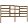 Tête de lit Marron miel 206x4x104 cm Bois massif de pin 614463614463