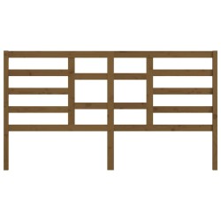 Tête de lit Marron miel 206x4x104 cm Bois massif de pin 614463614463