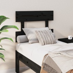 Tête de lit Noir 103,5x3x81 cm Bois massif de pin 614465614465