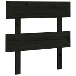 Tête de lit Noir 103,5x3x81 cm Bois massif de pin 614465614465