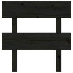 Tête de lit Noir 103,5x3x81 cm Bois massif de pin 614465614465