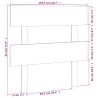 Tête de lit Noir 103,5x3x81 cm Bois massif de pin 614465614465