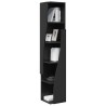 Meuble d'angle Noir 27,5x27x140cm Bois d'ingénierie 614466614466