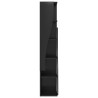 Meuble d'angle Noir 27,5x27x140cm Bois d'ingénierie 614466614466