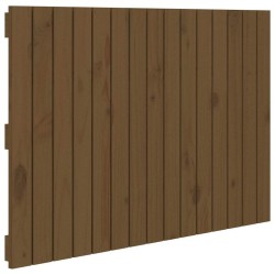Tête de lit murale Marron miel 95,5x3x60 cm Bois massif de pin 614467614467