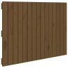 Tête de lit murale Marron miel 95,5x3x60 cm Bois massif de pin 614467614467