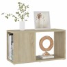 Meuble TV Chêne sonoma 60x24x32 cm Bois d'ingénierie 614468614468