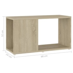 Meuble TV Chêne sonoma 60x24x32 cm Bois d'ingénierie 614468614468