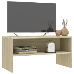 Meuble TV Chêne sonoma 80x40x40 cm Bois d’ingénierie 614469614469