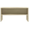 Meuble TV Chêne sonoma 80x40x40 cm Bois d’ingénierie 614469614469