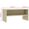 Meuble TV Chêne sonoma 80x40x40 cm Bois d’ingénierie 614469614469