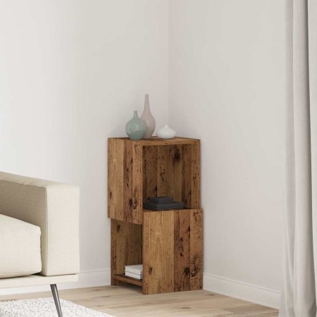 Meuble d'angle Bois ancien 30,5x30x65cm Bois d'ingénierie 614471614471