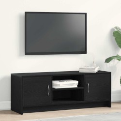 Meuble TV en chêne noir 102 x 30 x 37,5 cm bois d'ingénierie 614472614472