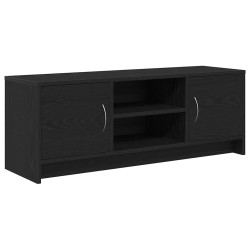 Meuble TV en chêne noir 102 x 30 x 37,5 cm bois d'ingénierie 614472614472