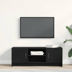Meuble TV en chêne noir 102 x 30 x 37,5 cm bois d'ingénierie 614472614472