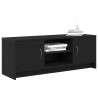 Meuble TV en chêne noir 102 x 30 x 37,5 cm bois d'ingénierie 614472614472