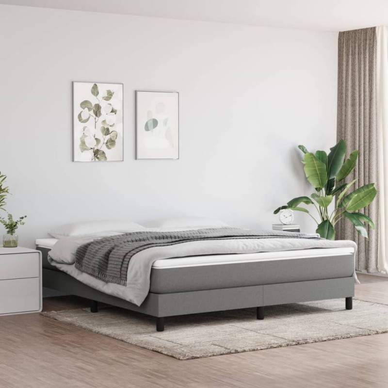 Matelas de lit à ressorts ensachés fermeté moyenne 152x203x20 cm tissu 614473614473