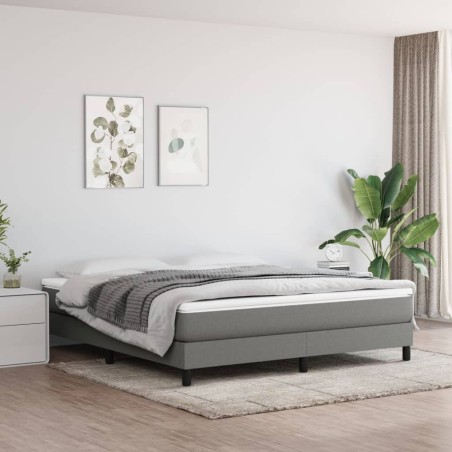 Matelas de lit à ressorts ensachés fermeté moyenne 152x203x20 cm tissu 614473614473