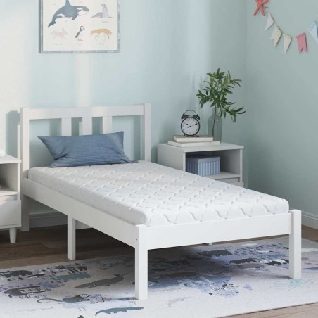 Matelas Blanc 80 x 160 cm Tissu jacquard 614476614476