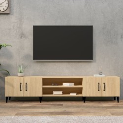 Meuble TV Chêne Sonoma 180x31,5x40 cm Bois d'ingénierie 614477614477
