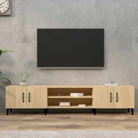 Meuble TV Chêne Sonoma 180x31,5x40 cm Bois d'ingénierie 614477614477