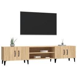 Meuble TV Chêne Sonoma 180x31,5x40 cm Bois d'ingénierie 614477614477