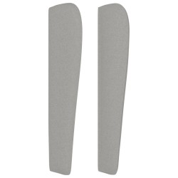 Tête de lit avec oreilles Gris clair 103x23x118/128 cm Tissu 614479614479