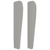 Tête de lit avec oreilles Gris clair 103x23x118/128 cm Tissu 614479614479