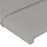 Tête de lit avec oreilles Gris clair 103x23x118/128 cm Tissu 614479614479