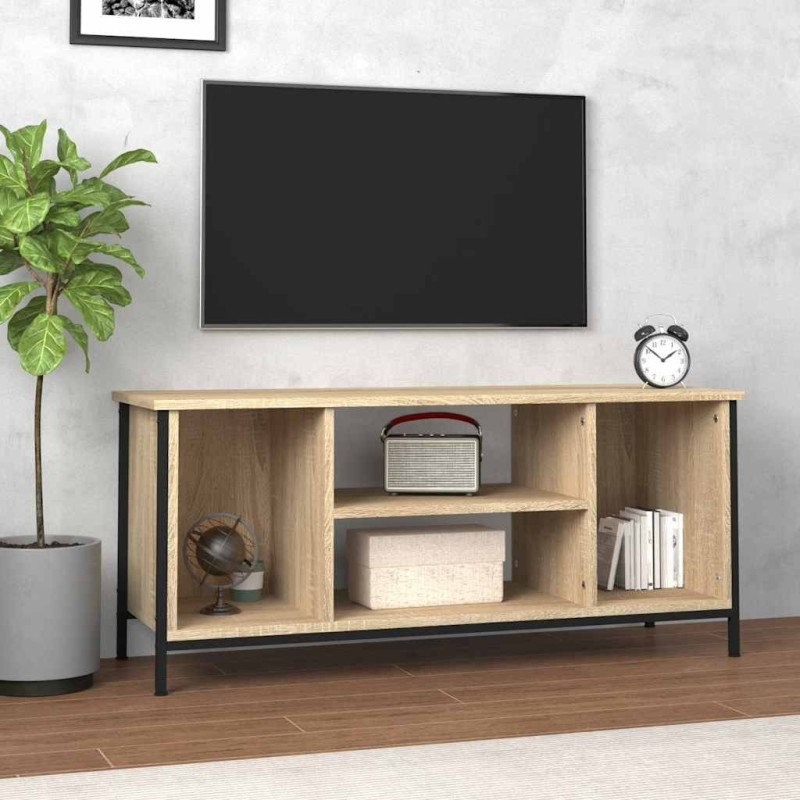 Meuble TV chêne sonoma 102x35x45 cm bois d'ingénierie 614483614483