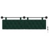 Tête de lit suspendue Avec lumière LED Vert foncé Velours 614487614487