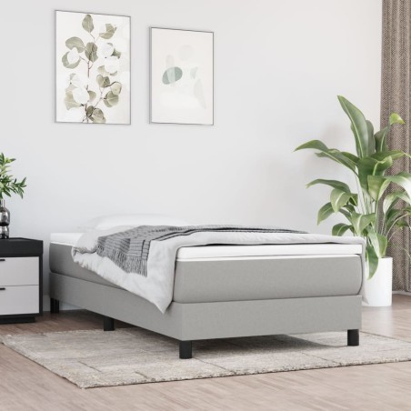 Matelas de lit à ressorts ensachés fermeté moyenne 100x190x20 cm double tissu 614493614493
